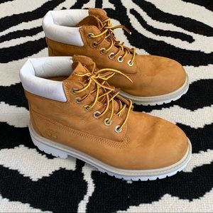 Wheat White Timberland Boots Youth Size 1